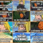 Happy Birthday Deidara | TRUE ART IS A MONKEY | image tagged in anime,naruto,naruto shippuden,fun,funny | made w/ Imgflip meme maker