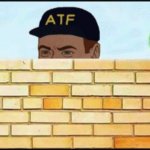 ATF guy hiding behind wall
