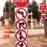 CrazyRoadSigns | HMM; WHICH WAY DO I TURN | image tagged in crazyroadsigns | made w/ Imgflip meme maker