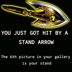 Stand arrow