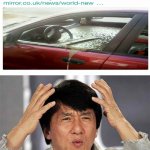 Angry husband fills wife's car with concrete. | image tagged in epic jackie chan hq,jackie chan wtf,jackie chan wtf face,memes,funny,meme | made w/ Imgflip meme maker
