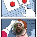 Angry Muslim Two Buttons meme
