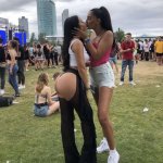 Lesbians in park