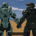 rvb take off your suit. meme