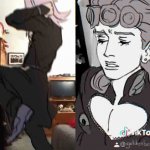 Giorno and Abbacchio; but it's a TikTok meme