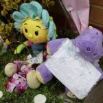 Little girls floral tributes