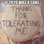 if 2020 was a cake | IF 2020 WAS A CAKE | image tagged in if 2020 was a cake | made w/ Imgflip meme maker