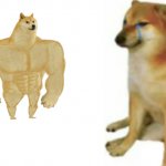 Buff Doge vs. Big Cheems meme