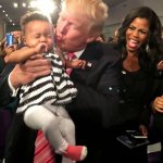 Trump kissing baby
