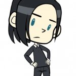 Snape as a cartoon child