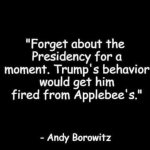 Trump's behavior Applebee's