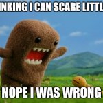 RAWR | ME THINKING I CAN SCARE LITTLE KIDS; NOPE I WAS WRONG | image tagged in rawr | made w/ Imgflip meme maker