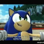 Sonic Colors - No Copyright Law in the Universe GIF Template