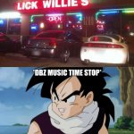 UH OH! | image tagged in dbz music time stop,memes,funny,fails,you had one job,task failed successfully | made w/ Imgflip meme maker