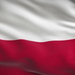 Polish Flag with ripple effect