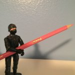 Cobra Soldier With Large Pencil