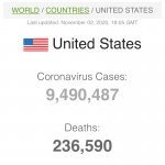 U.S. Covid-19 deaths Nov. 2