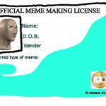 Meme making licence