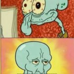Revived Squidward | WHAT I REALLY LOOK LIKE:; WHAT I THINK I LOOK LIKE | image tagged in revived squidward | made w/ Imgflip meme maker