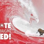 Vote RED Tsunami meme