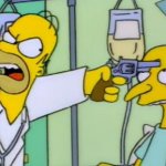 Homer Threatens Mr. Burns meme