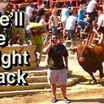 We'll be right back | image tagged in running of the bulls,we'll be right back,memes | made w/ Imgflip meme maker
