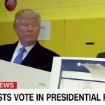 Trump checks Melania's vote