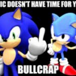 sonic doesn't have time for your bullcrap