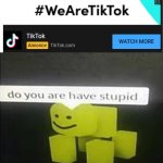 Don't install TikTok | image tagged in do u have are stupid | made w/ Imgflip meme maker