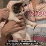 butternut is a master of psychological manipulation meme