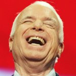 John McCain Laughs Today meme