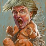 Infant Trump with full diaper meme