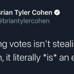Counting votes isn't stealing an election meme