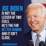 Joe Biden the far better human meme