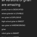 the versions of grain meme