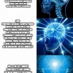 LINK | BTC 
PREVENTS DOUBLE SPENDING BY USING A COMMUNITY CONSENSUS MECHANISM. NODES ARE INCENTIVIZED TO ACT HONESTLY TO MAINTAIN A COMMON, UNIVERSAL LEDGER SYSTEM; ETH 
SOPHISTICATED SOFTWARE/CONTRACTS WITH PROGRAMMABLE BUSINESS LOGIC THAT PAYS OUT BASED ON A PRESET SCHEDULE; LINK 
PROVIDES RELIABLE TAMPER-PROOF INPUTS AND OUTPUTS FOR COMLEX SMART CONTRACTS ON ANY PLOCKCHAIN USING A COMMUNITY SONSENSUS MODEL FOR VERIFYING EXTERNAL DATA WHERE THOSE VALIDATING STAKE THEIR OWN COLLATERAL AS IN INCENTIVE TO ACT HONSEST; 80+% OF ALL SMART CONTRACTS ARE GOING TO NEED QUALITY EXTERNAL DATA FED TO THEM. LINK IS THE STANDARD ORACLE IN THE CRYPTO SPACE. I'M ALL-IN CHAINLINK | image tagged in enlightened | made w/ Imgflip meme maker