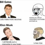 microsoft tesla microchips gates musk woke maga meme