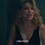 Taylor Swift I am calm meme