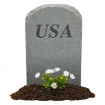 Blank USA Gravestone