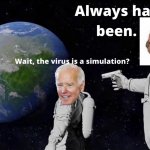 The virus is a simulation? meme