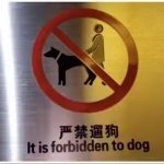 It is forbidden to dog