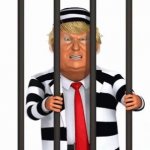 Trump behind bars
