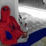 Alcoholic Spiderman meme