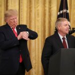 President Trump with Lindsey Graham