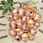 Trump sour grapes whine rigged meme