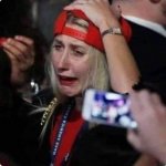 Trump supporter crying ?
