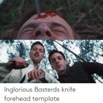 Inglourious Basterds Knife Forehead template