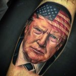 Trump tattoo