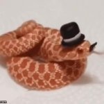 top hat snake GIF Template