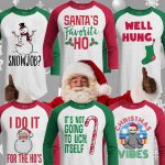 Naughty christmas t-shirts